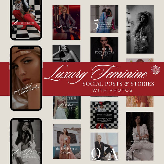 Luxury Feminine Posts & Stories Templates