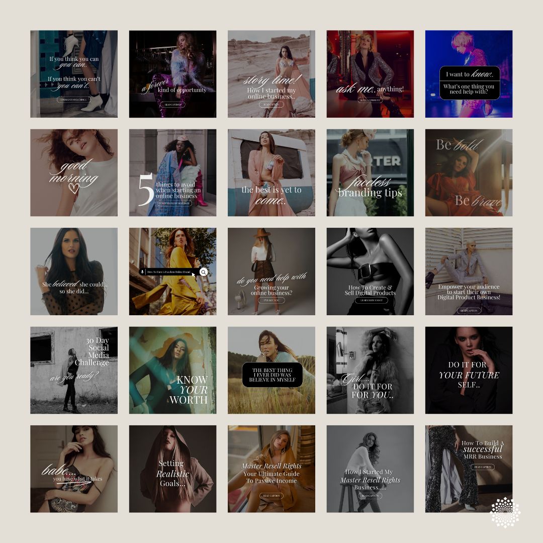 Luxury Feminine Posts & Stories Templates