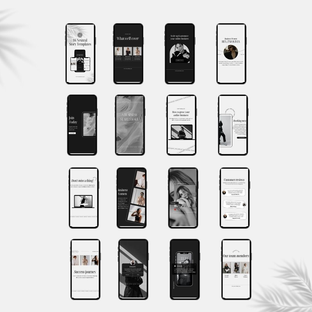16 Neutral Story Templates