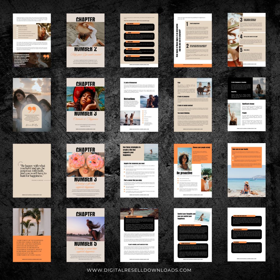 Unveiling Happiness EBook & Workbook