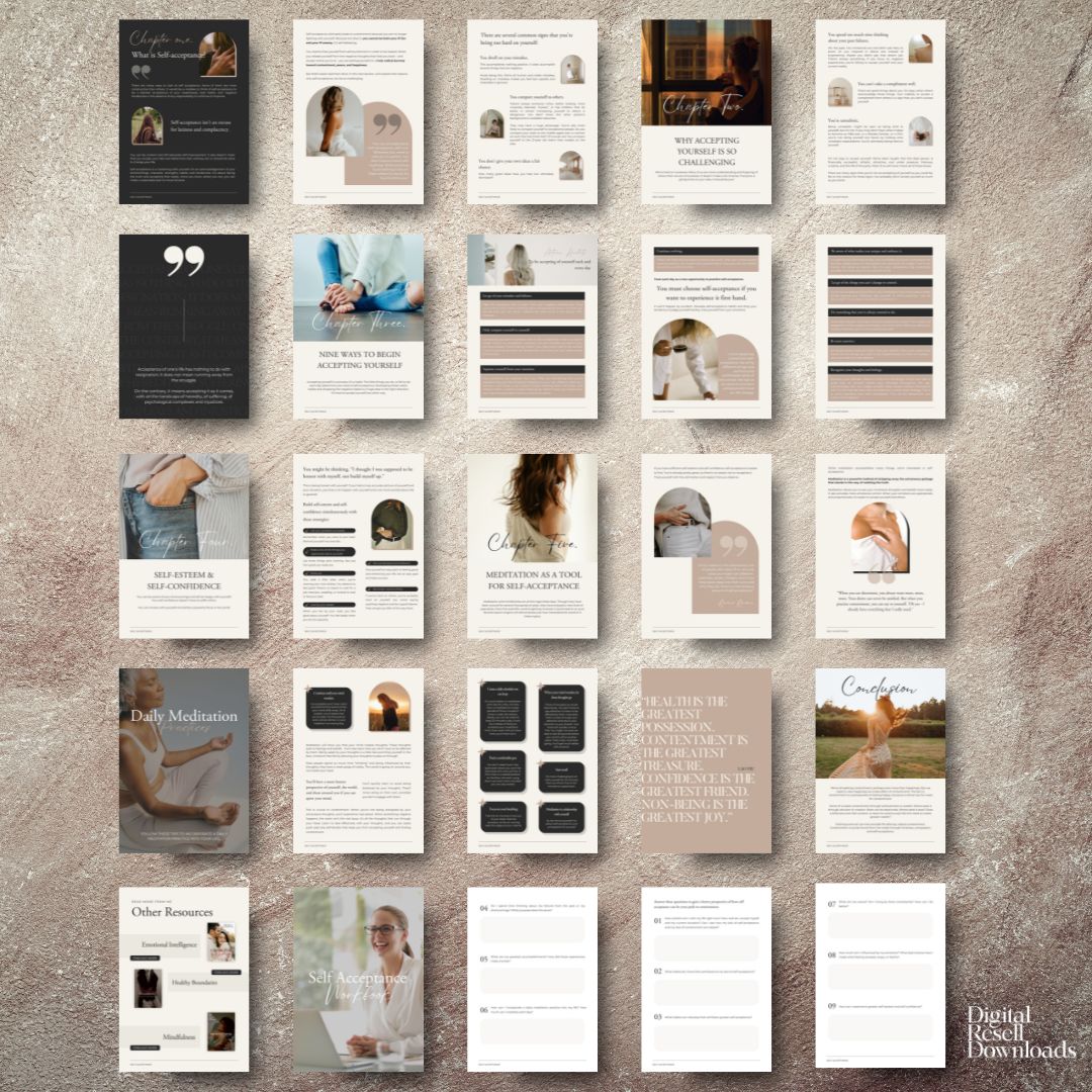 Self Acceptance Ebook & Workbook