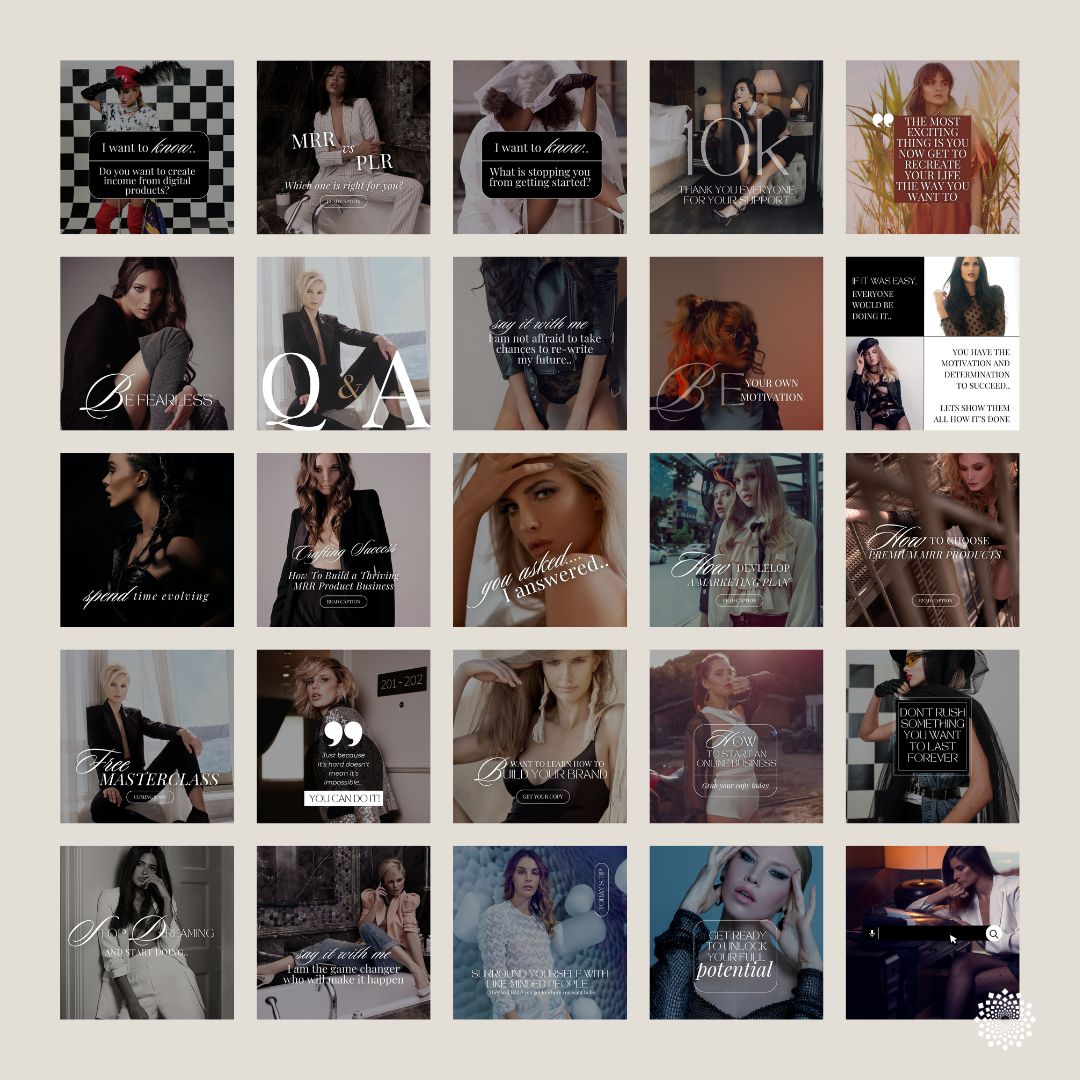 Luxury Feminine Posts & Stories Templates