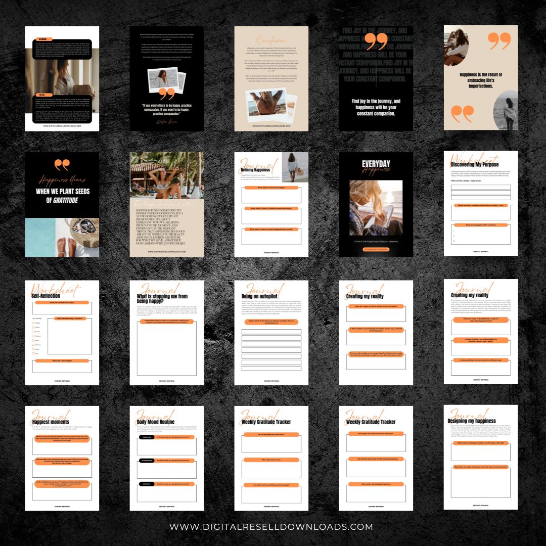Unveiling Happiness EBook & Workbook