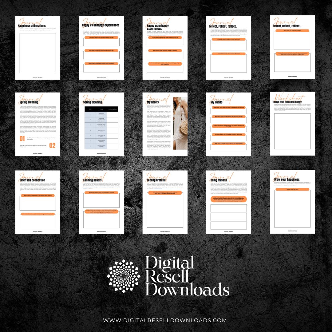 Unveiling Happiness EBook & Workbook