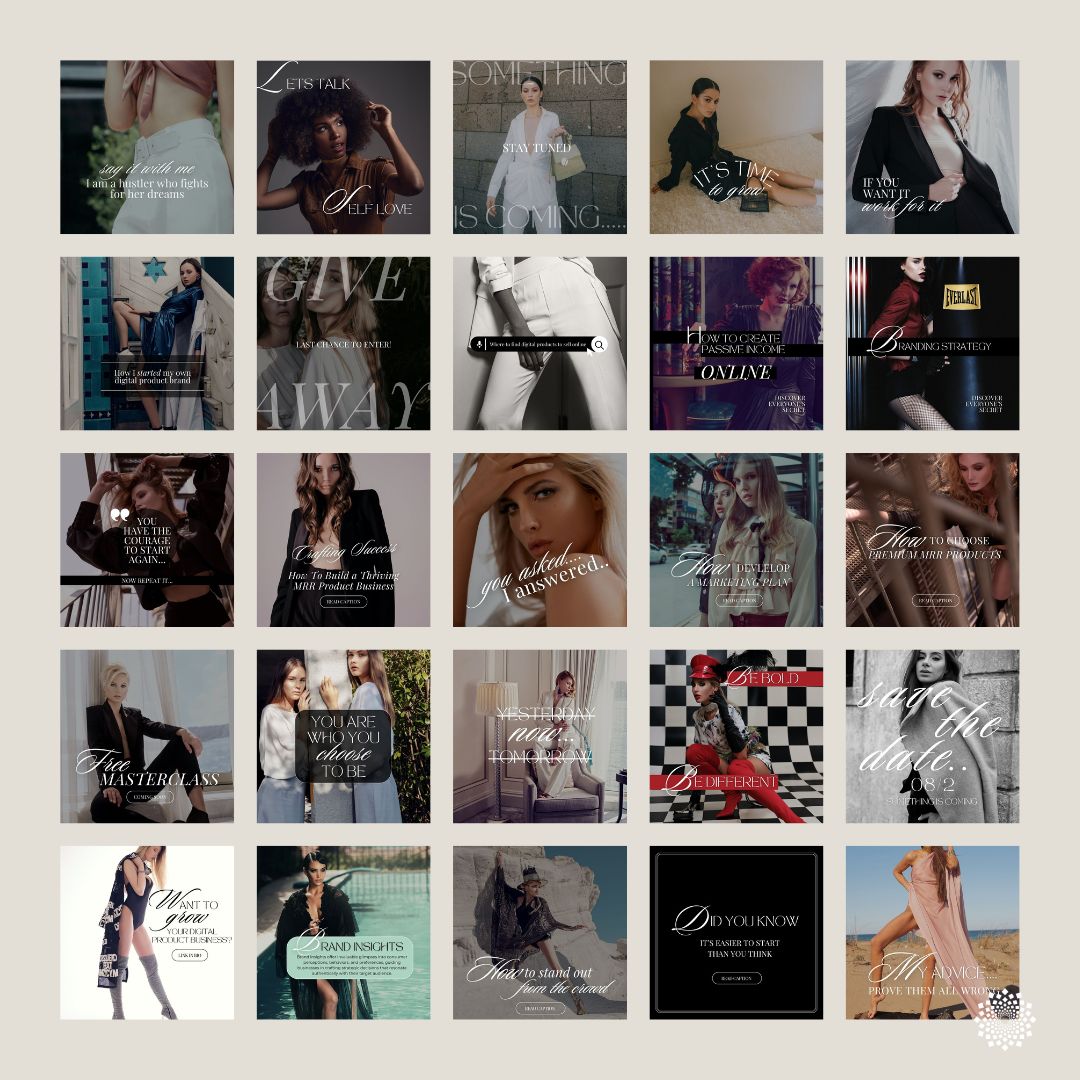 Luxury Feminine Posts & Stories Templates