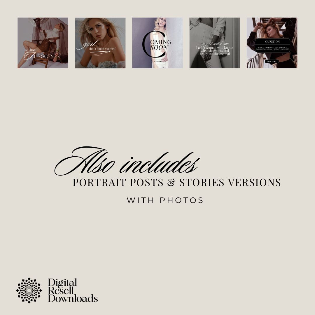 Luxury Feminine Posts & Stories Templates