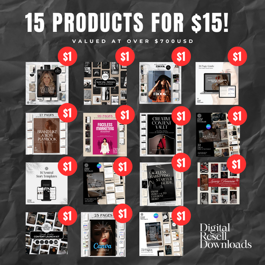15 Products for $15 Bundle