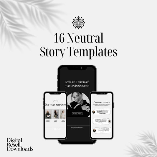 16 Neutral Story Templates
