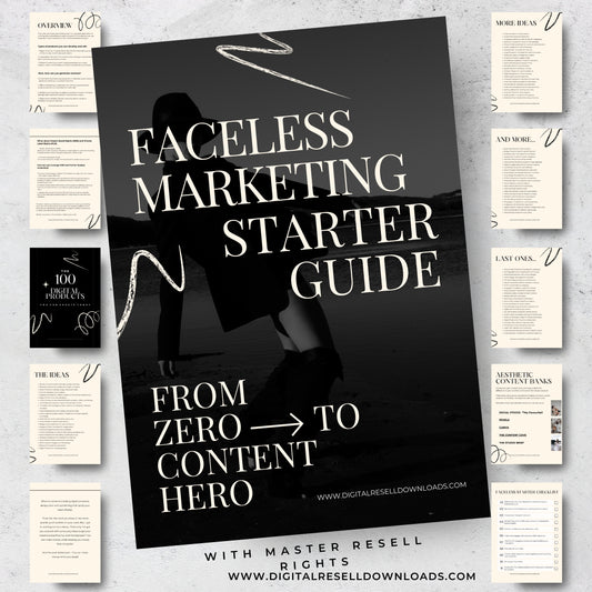 Faceless Marketing Starter Guide